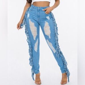 Let’s go girl’s fringe denim  (35% off March Madness